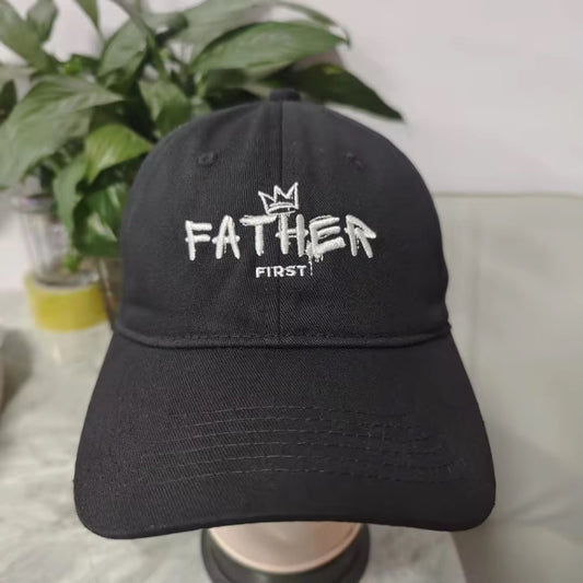 Father First Hat Black